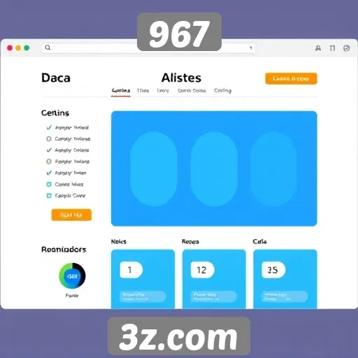 Análise da interface do usuário do site 967